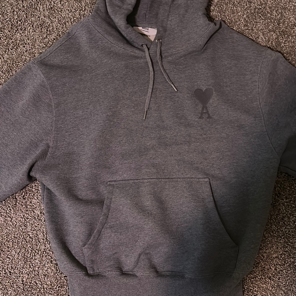 AMI Paris Grey Hoodie